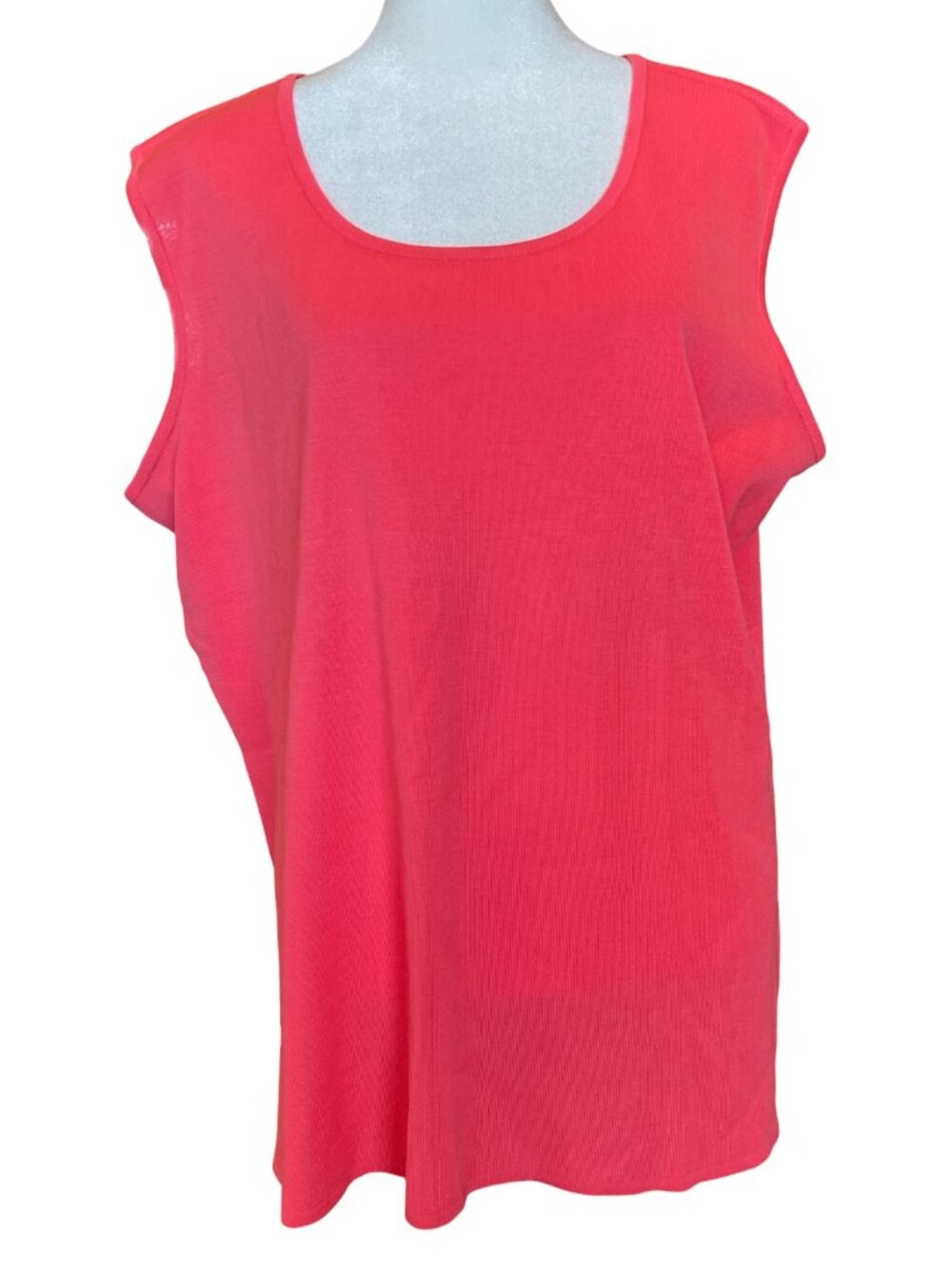 Orange Scoop Neck Sleeveless Shell Tank Top -Part of a 3pc set sold as separates